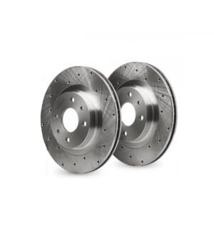 Rometh Performance Brake Pad Set Silver Drilled